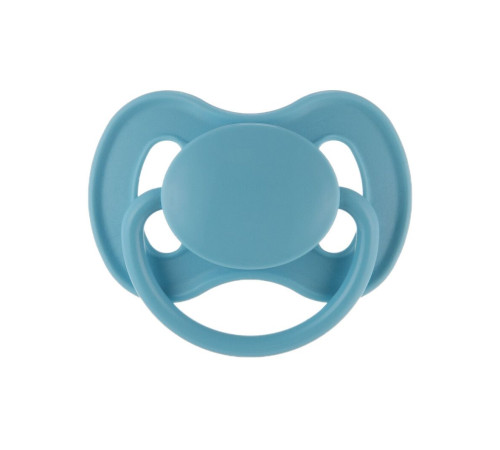 Пустушка латексна кругла Canpol babies 6-18 міс NUDE - блакитна