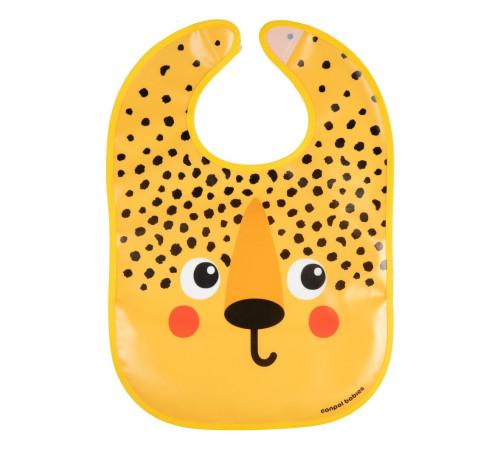Canpol babies Слинявчик пластмасовий з кишенькою Hello Little - гепард