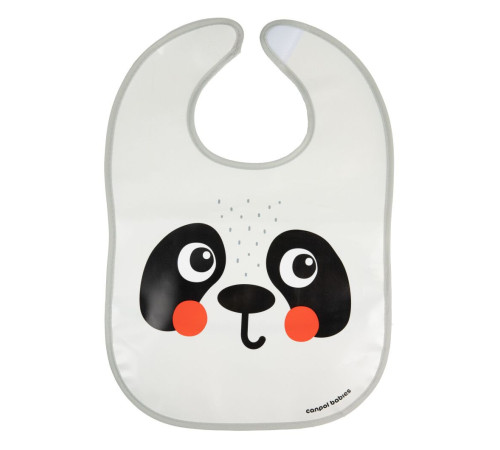 Canpol babies Слинявчик пластмасовий з кишенькою Hello Little - панда