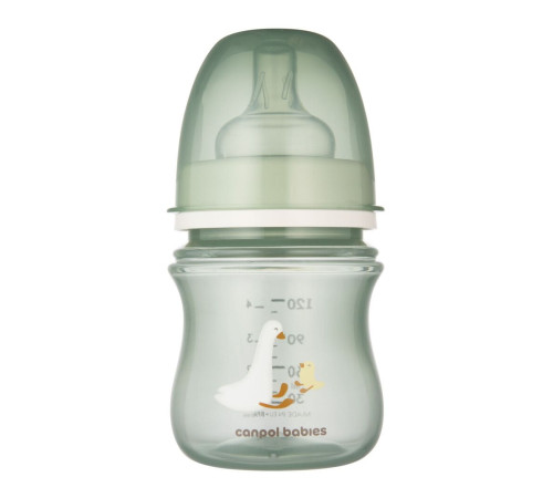 Canpol babies Пляшка антиколікова з широким отвором 120 мл Easystart - Гуси