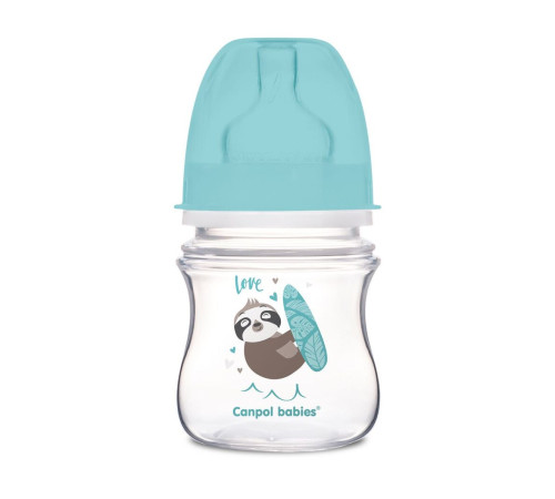 Пляшка з широким отвором антиколікова Easystart 120 мл синя