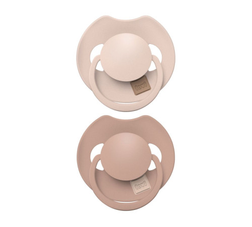 Пустушка силіконова динамічна LOVI Prime 6-18 міс 2 шт Nude/Blush