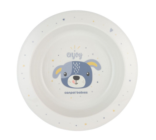 Canpol babies Мисочка пластикова CUTE ANIMALS - блакитна