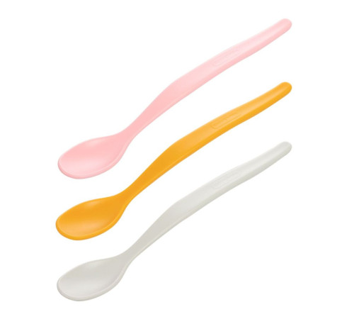 Canpol babies Перші ложечки для годування 3 шт. - рожеві