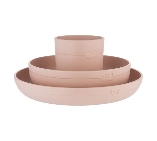 Набір посуду з кружкою LOVI Nude