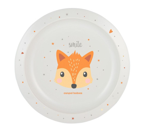 Тарілка пластикова CUTE ANIMALS - помаранчева