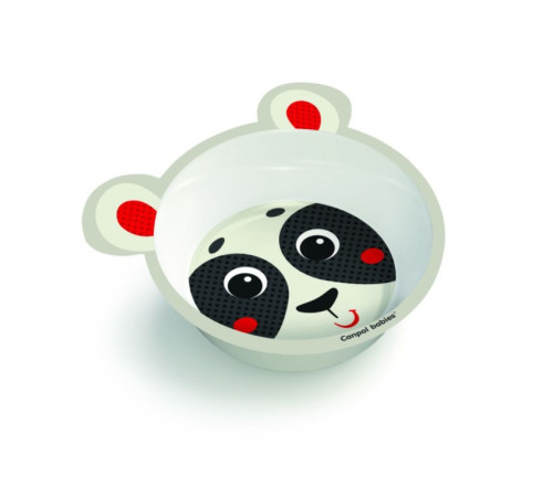 Глибока тарілка з меламіну з вушками Canpol babies з антиковзаючим дном