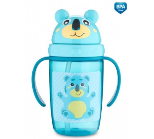 Поїльник із силіконовою трубочкою Canpol babies, 9 +, 400 мл