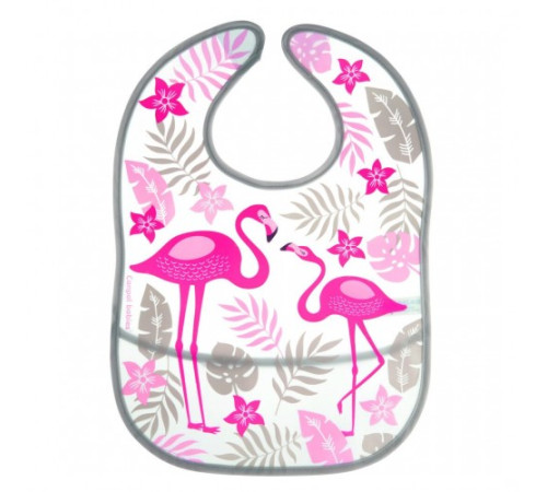 Слинявчик з кишенею Canpol babies Jungle, рожевий