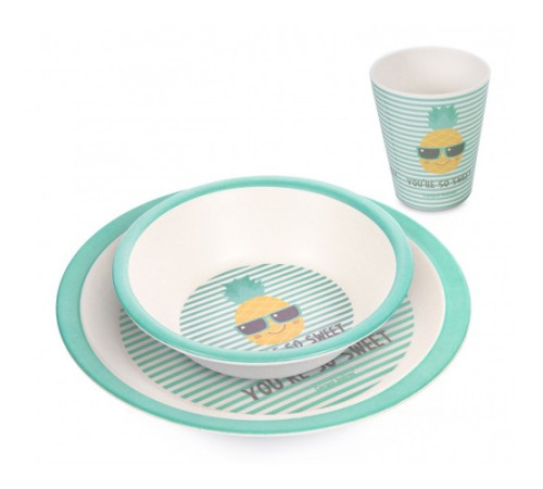 Набір посуду Canpol Babies So Cool Ананас, 3 елементи