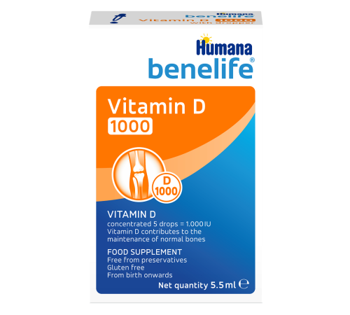 Humana benelife D3 1000 МО, 5,5 мл