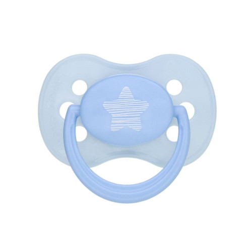 Canpol babies Пустушка латексна кругла 0-6 міс Pastelove синя
