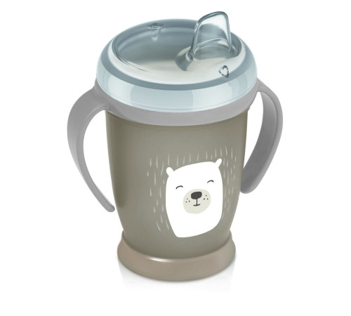 LOVI Моя Кружка непроливайка JUNIOR 250 мл Buddy bear 6+