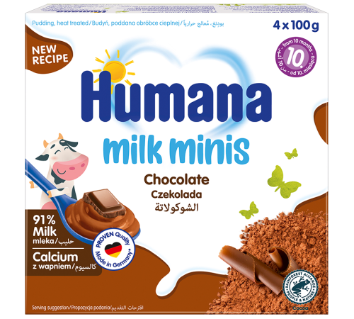 Пудинг Humana шоколадний, 4 x 100 г