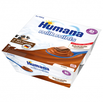 Пудинг Humana шоколадний, 4 x 100 г